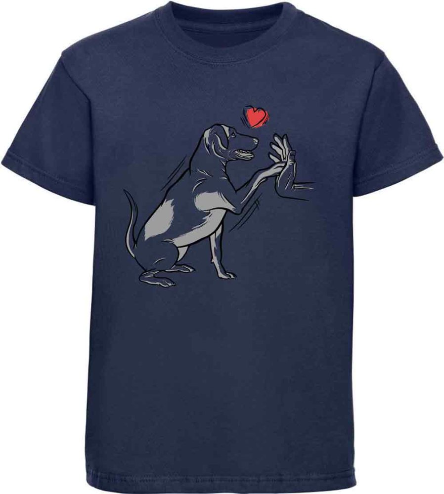 Kinder T-Shirt Labrador gibt Pfötchen